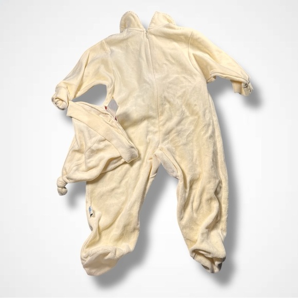 Yellow Velour Baby Sleeper Set - Picture 3 of 4